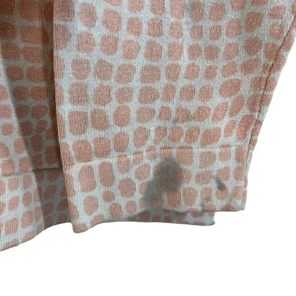 Isaac Mizrahi Spotted Cardigan Sweater Size XL V Neck Pink and White Long Sleeve - Picture 3 of 6